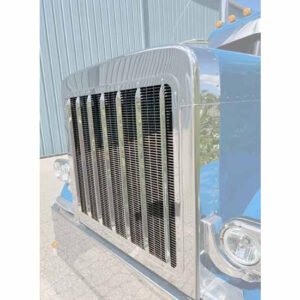 Stainless Steel Punched Grille W/ Rectangle Holes For Peterbilt 389 - Image 1