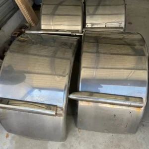 Single Hump Stainless Semi Fenders - Image 2