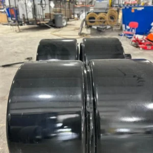 Black Fiberglass Full Fenders for Semi Truck (Dual Axle) – With Brackets - Image 4