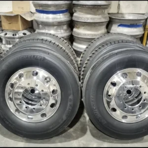 Wheels and Tires 11R24.5 for Peterbilt Kenworth Mack Volvo Freightliner International - Image 2