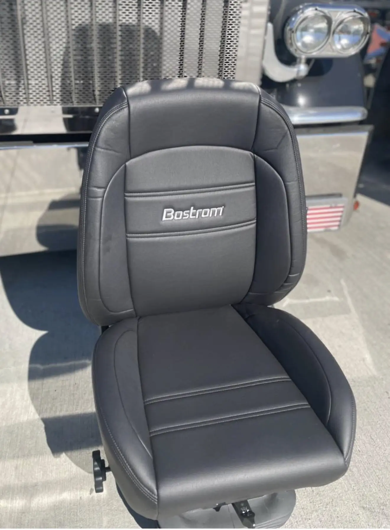 Bostrom black leather seat
