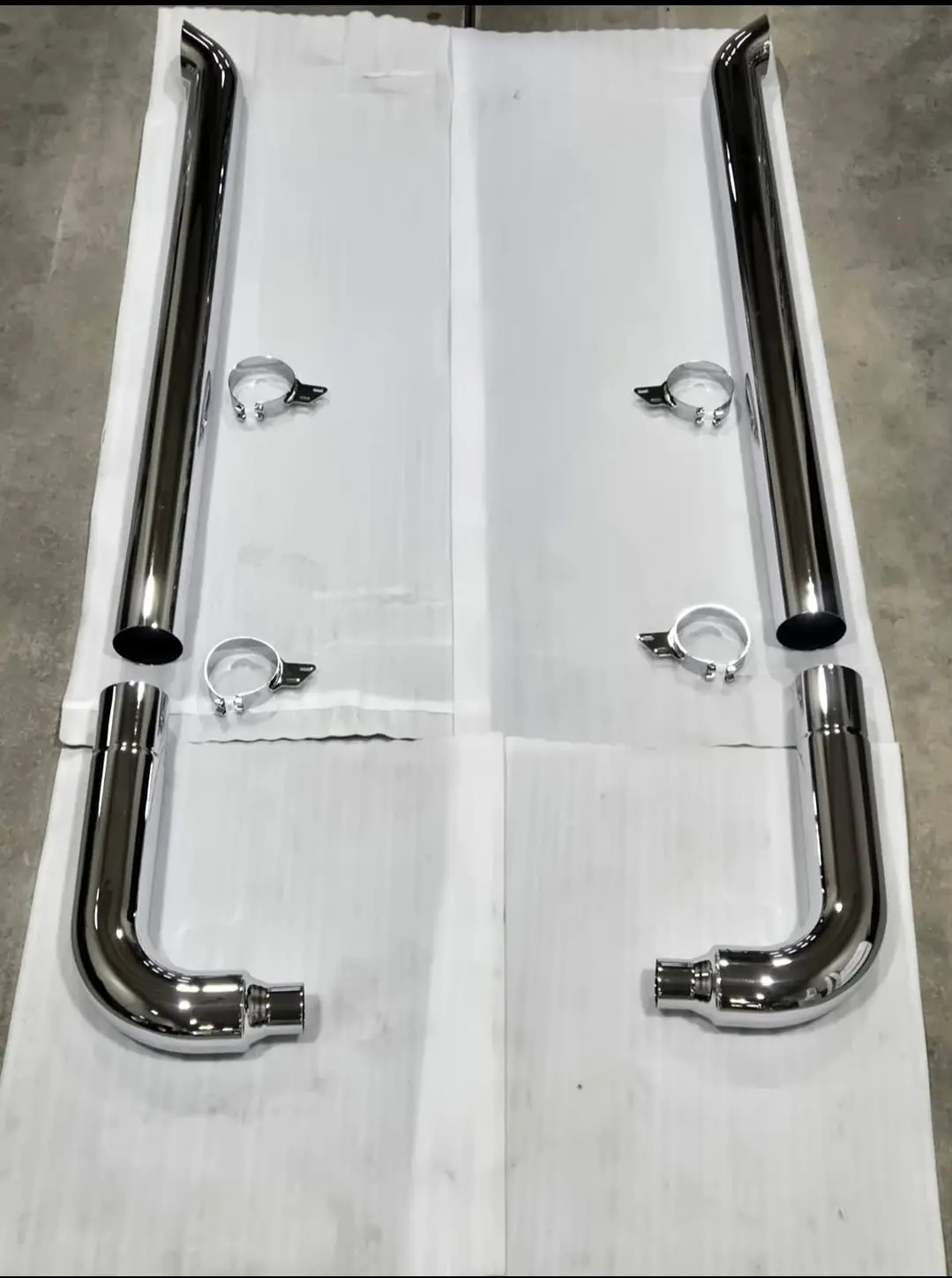LINCOLN CHROME Exhaust Pipes for Sale!!!!! Peterbilt