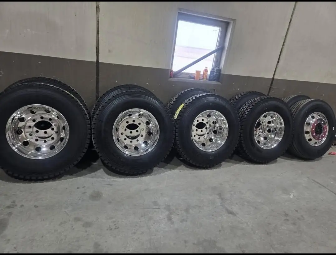 Stud Pilot (old style) Rims 11R22.5 Tires for Peterbilt Kenworth Mack Volvo International - Image 6