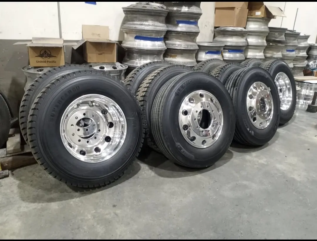 Wheels and Tires 11R24.5 for Peterbilt Kenworth Mack Volvo Freightliner International