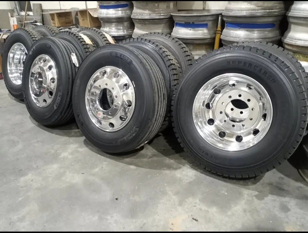 Wheels and Tires 11R24.5 for Peterbilt Kenworth Mack Volvo Freightliner International - Image 4