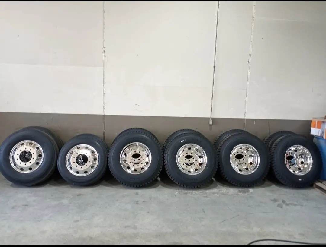 Rims and Tires for Peterbilt Kenworth Volvo Freightliner Mack International - Image 4