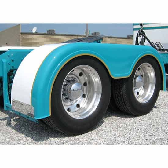 103.5 Inch Fiberglass Low Cut Full Fender Kit For Peterbilt