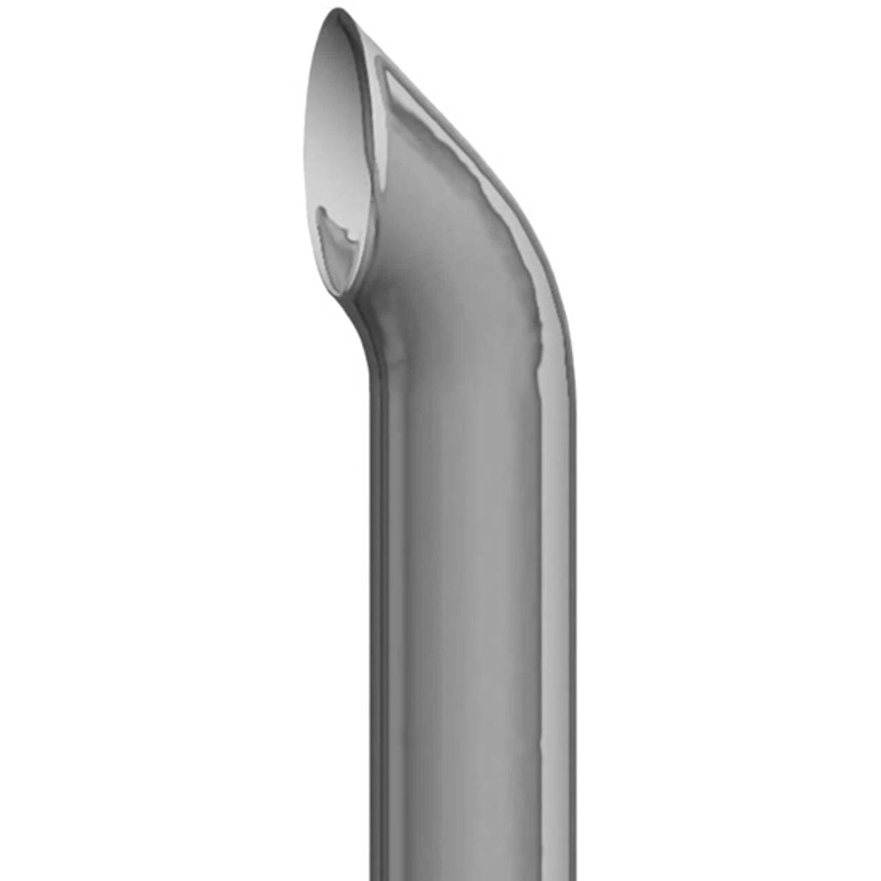 Lincoln Chrome 7 Inch OD West Coast Turn Out Exhaust Stack - 96 Inch Length